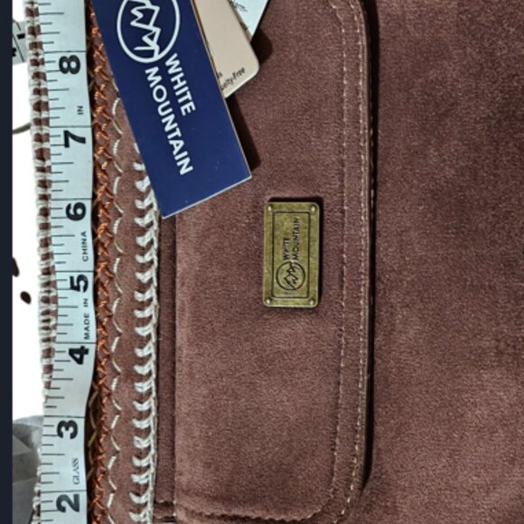 White‎ Mountain Women's brown vegan Leather Purse/Crossbody Bag - Picture 5 of 7